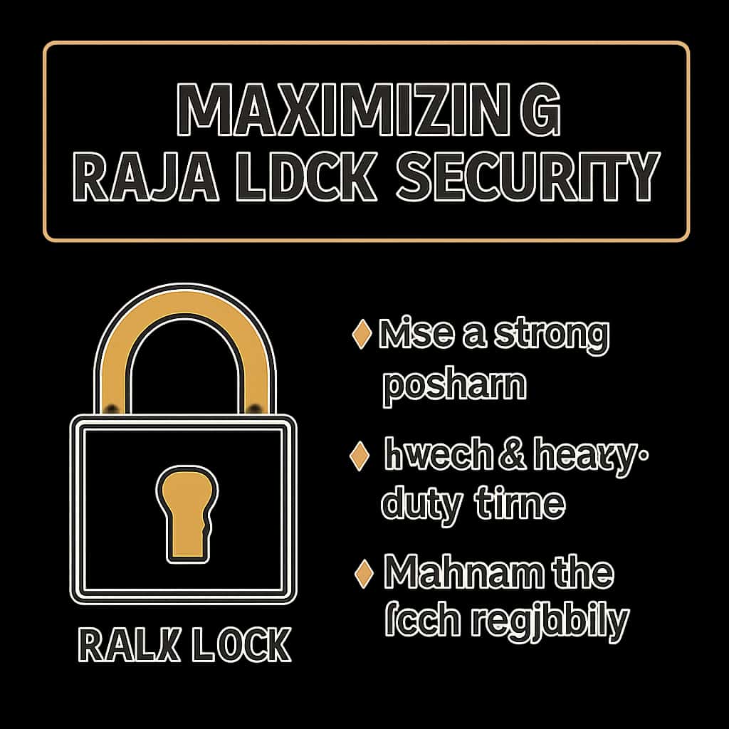 An educational diagram outlining Raja Lock security measures.