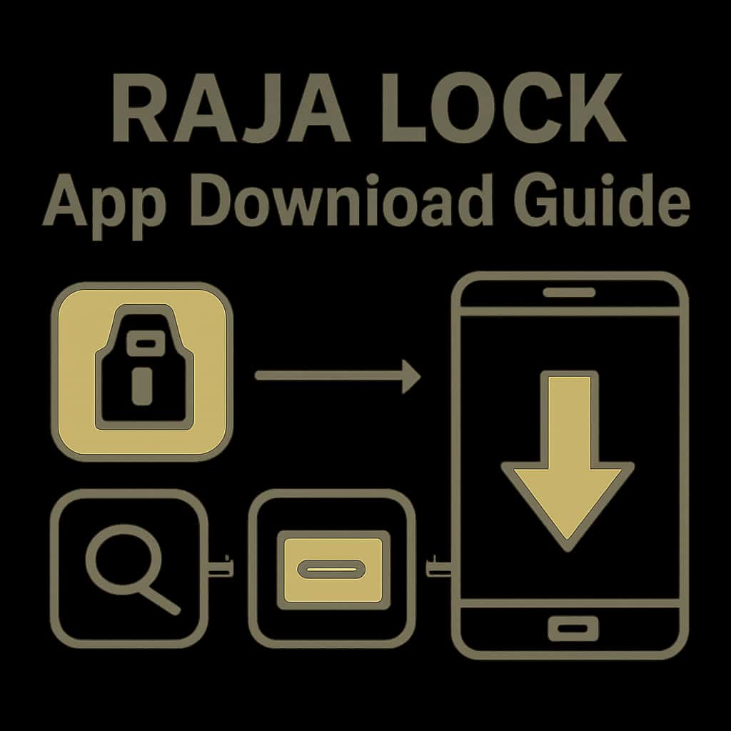An educational diagram regarding the Raja Lock App Download Guide.