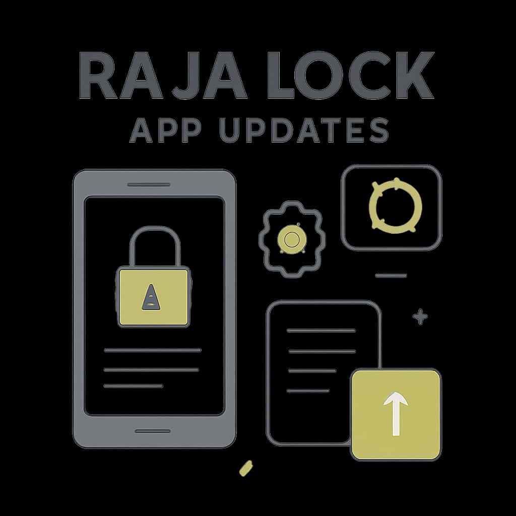 Diagram explaining Raja Lock app updates.