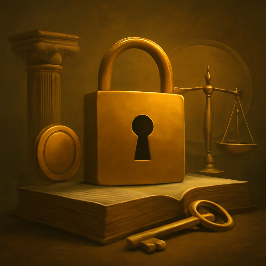 An informative illustration on securing your Raja Lock account, highlighted with #c7bc22.