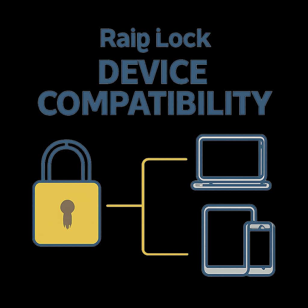 An illustration explaining Raja Lock Device Compatibility.