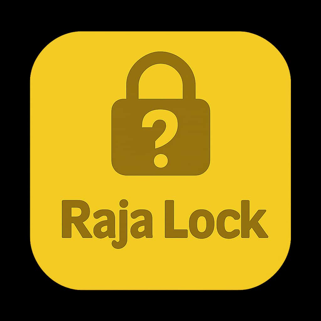 An icon representing Raja Lock mobile app features.