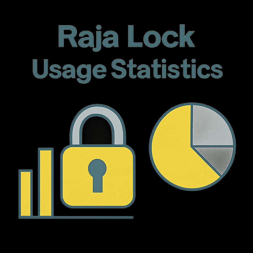 An educational diagram illustrating Raja Lock Usage Statistics.