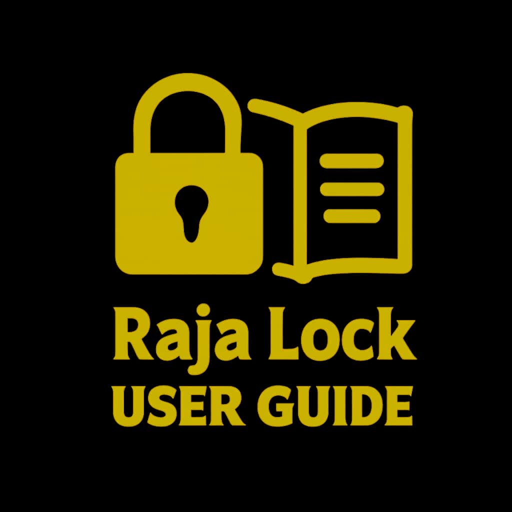 An icon representing the Raja Lock User Guide in a clean and professional design.