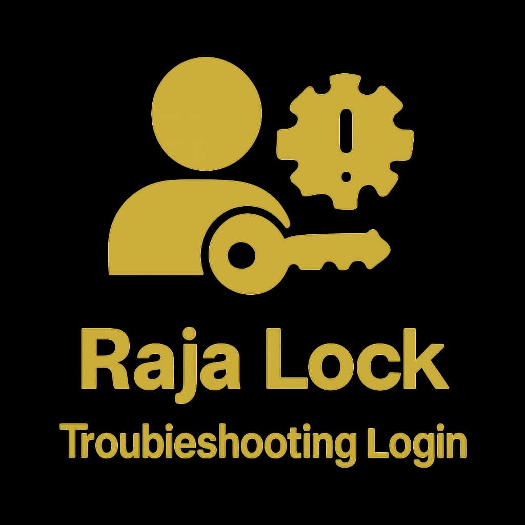 A badge representing help for logging into Raja Lock.